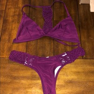 Burgundy Bathing suit
